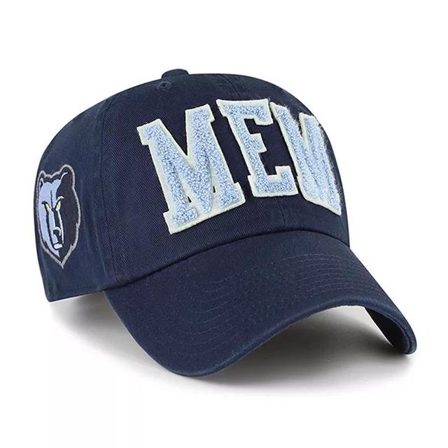 Mens 47 Brand Navy Memphis Grizzlies Hand Off Clean Up Adjustable Hat Product Image