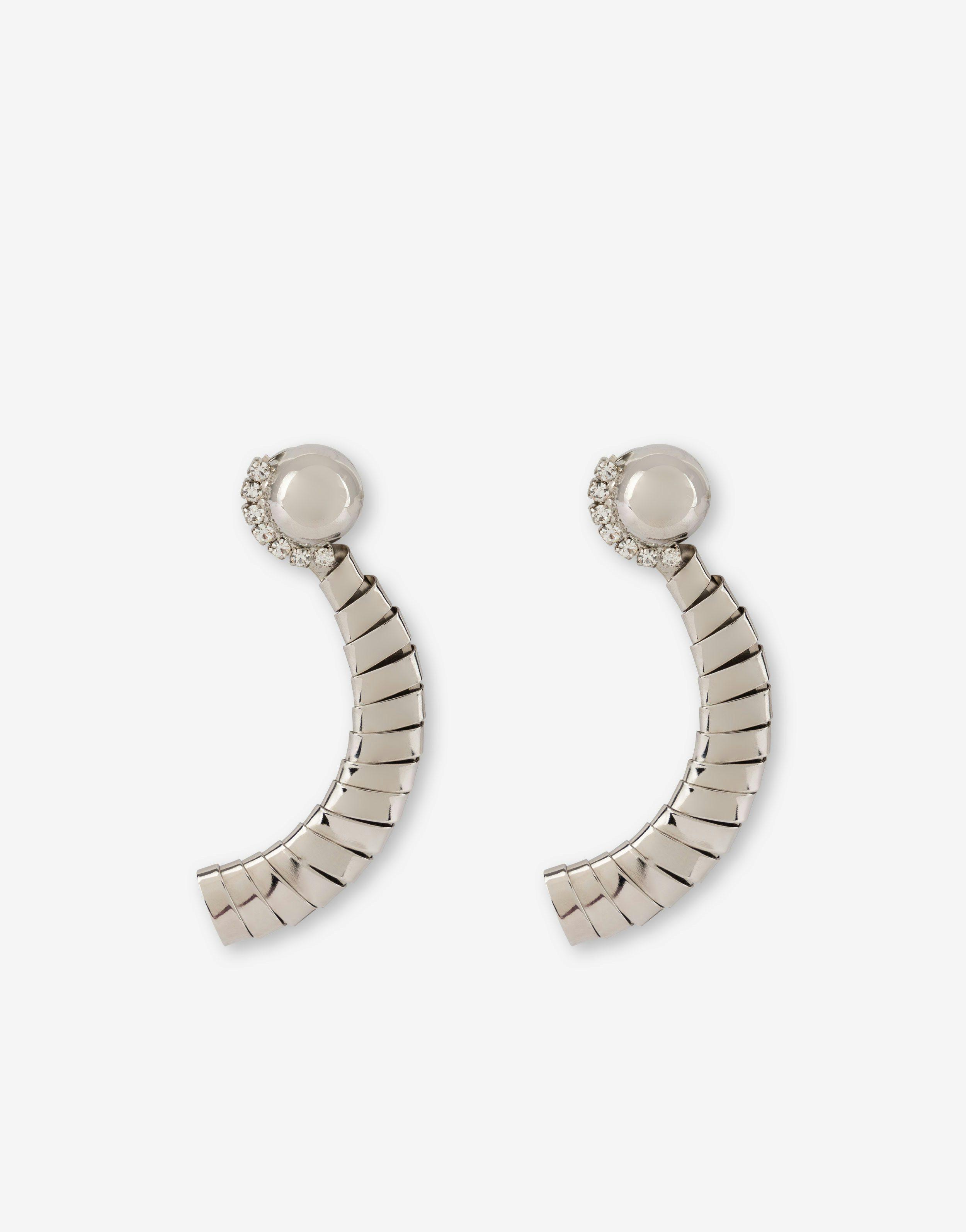 Silver metal earrings product image