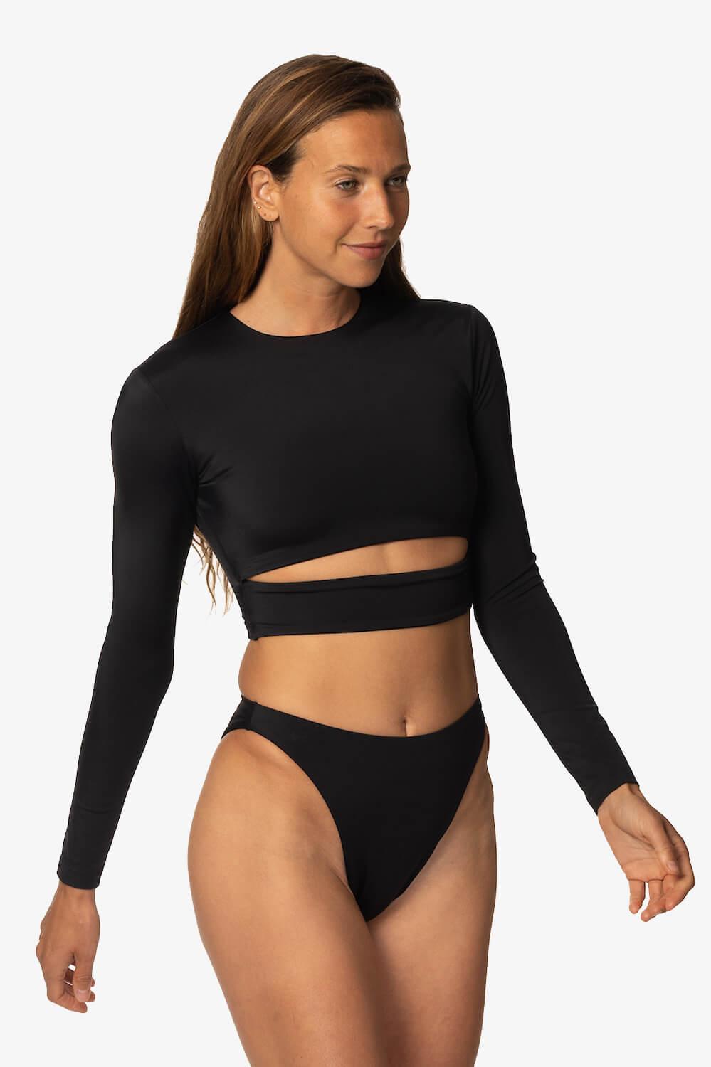 Taranaki Long Sleeved Crop Cut-Out Rashie Female Product Image