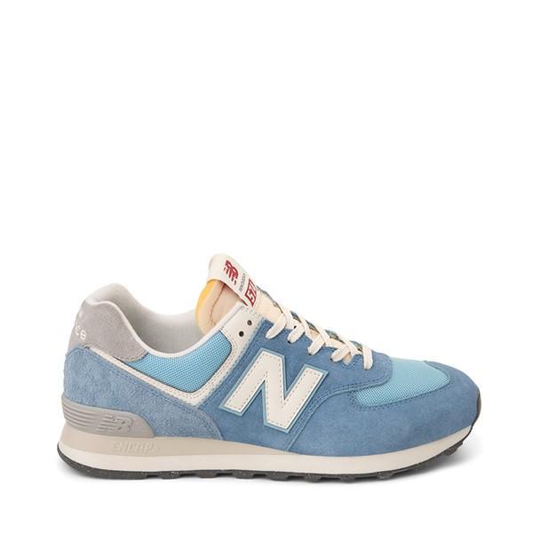 Mens New Balance 574 Athletic Shoe - Mercury Blue / Light Arctic Grey Product Image