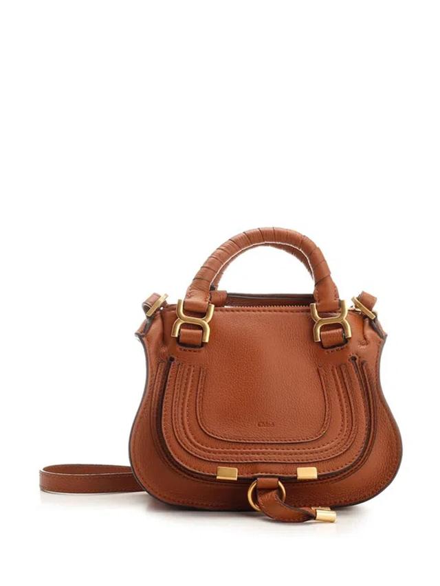 Marcie Handbag In Leather Brown Product Image