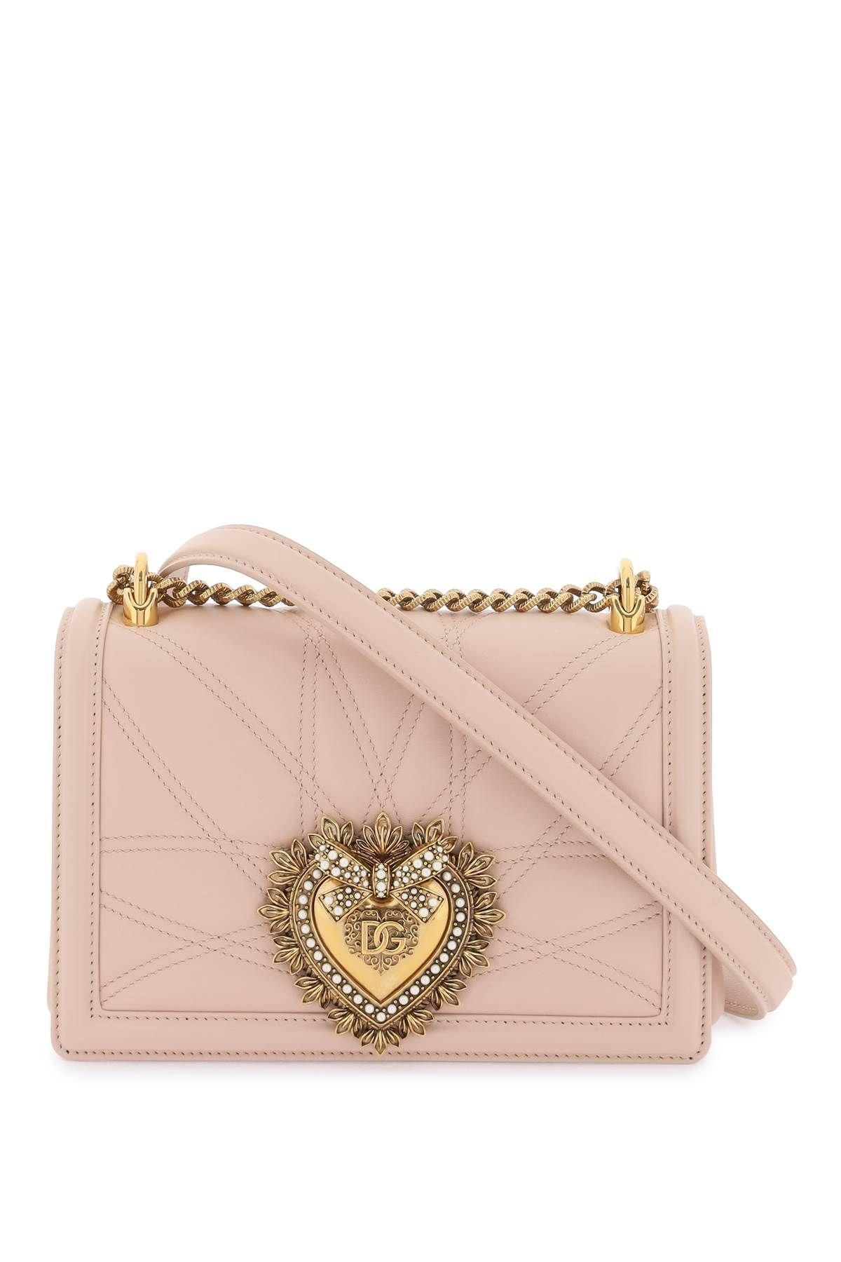 DOLCE & GABBANA Devotion Medium Bag In Pink Product Image