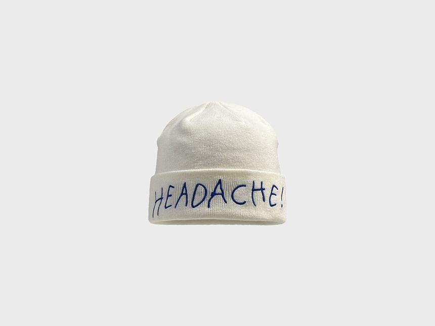 Lettering Embroidered Beanie product image