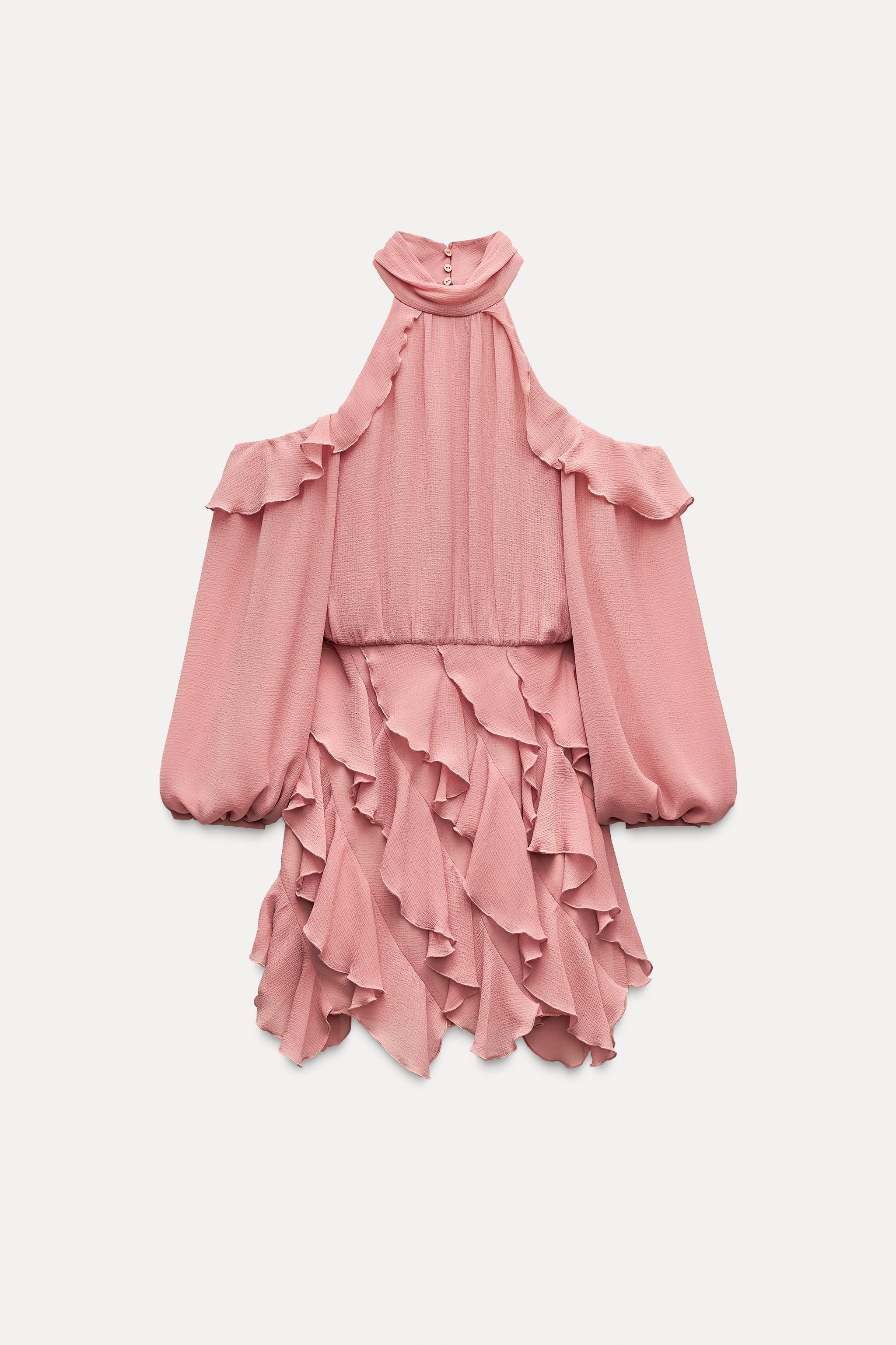 RUFFLED MINI DRESS Product Image