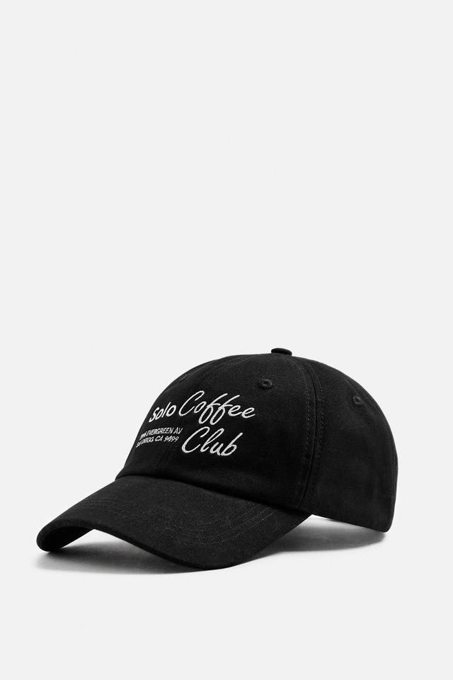 CONTRAST EMBROIDERED CAP Product Image