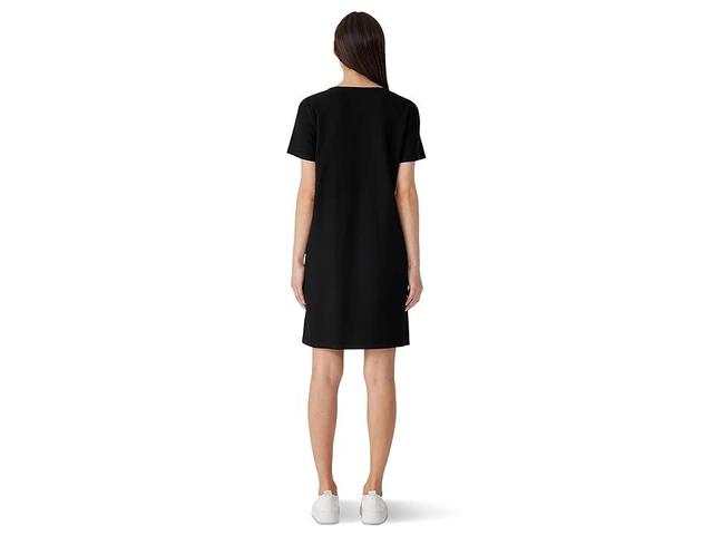 Eileen Fisher Petite Jewel Neck Knee Length Dress Women's Dress Product Image