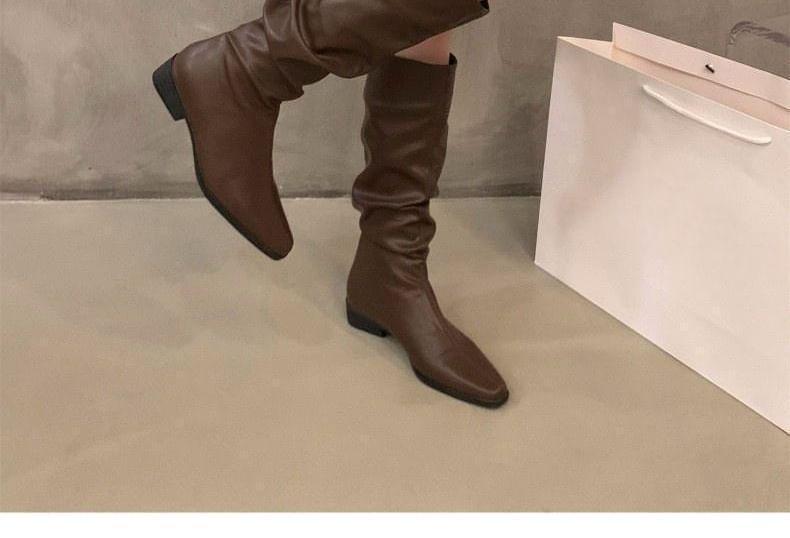 Ruched Mid-Calf Boots product image