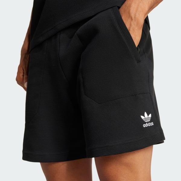 adidas All Blacks Essentials Waffle Shorts All Black XL Mens Product Image