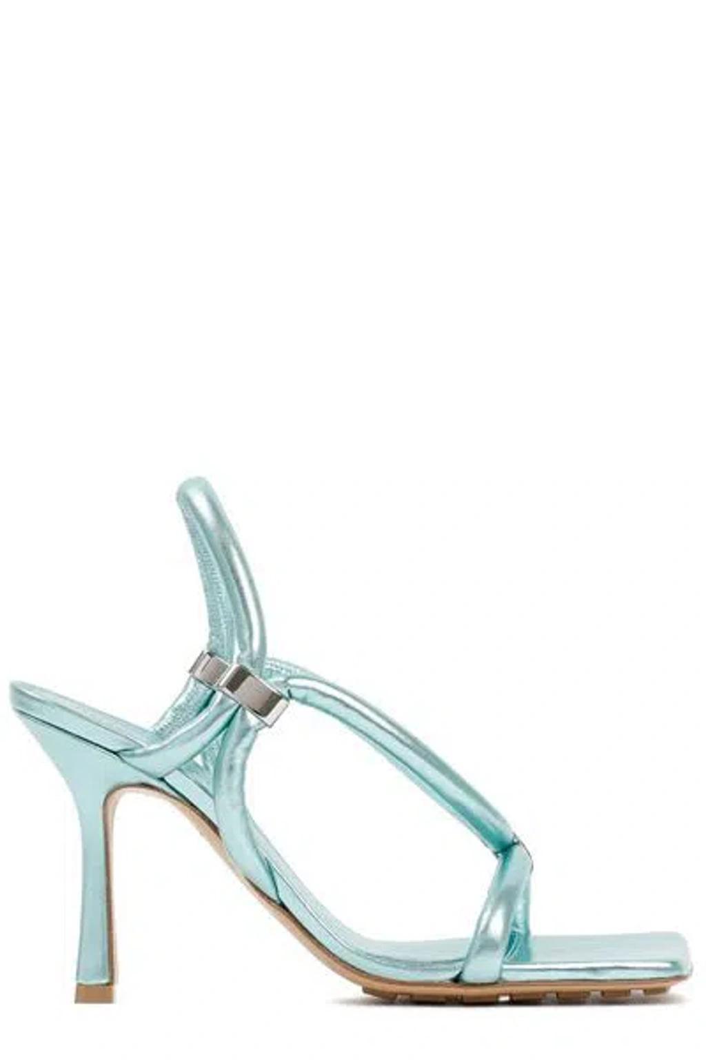 BOTTEGA VENETA Stretch Slingback Sandal In Turquoise Product Image