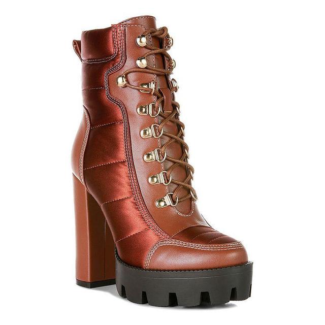 London Rag Scotch Womens Block Heel Ankle Boots Product Image