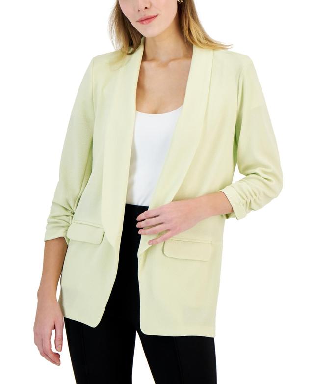 Bar Iii Womens Knit 3/4-Sleeve Boyfriend Blazer, Created for Macys Product Image