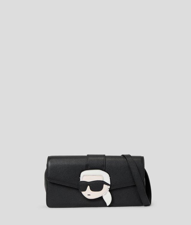 IKON  GRAINY LEATHER SMALL FLAP SHOULDER BAG Product Image