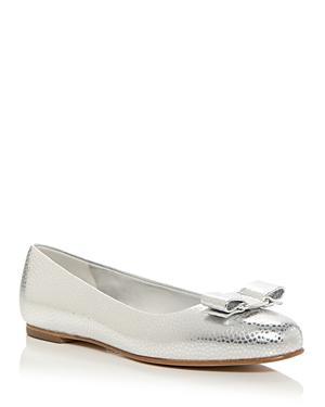 Womens Varina Metallic Leather Ballet Flats Product Image