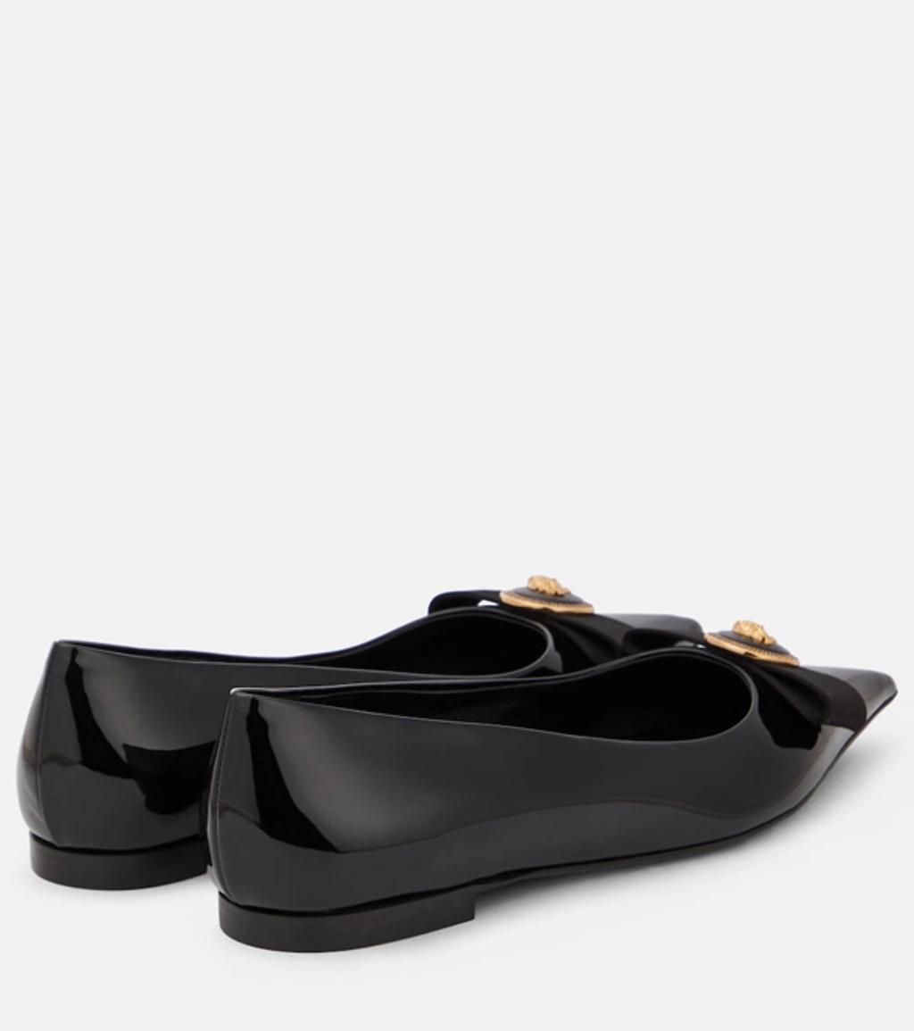 Nastro Gianni Patent-leather Ballerina Shoes In Black Product Image