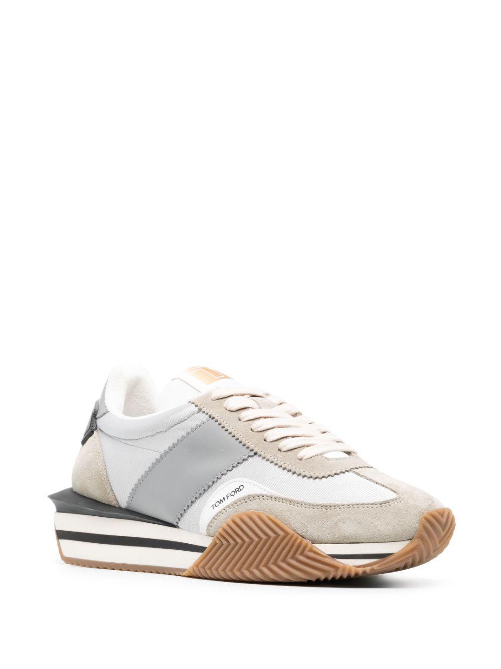 TOM FORD James Chunky Platform Sneakers In Grey Product Image