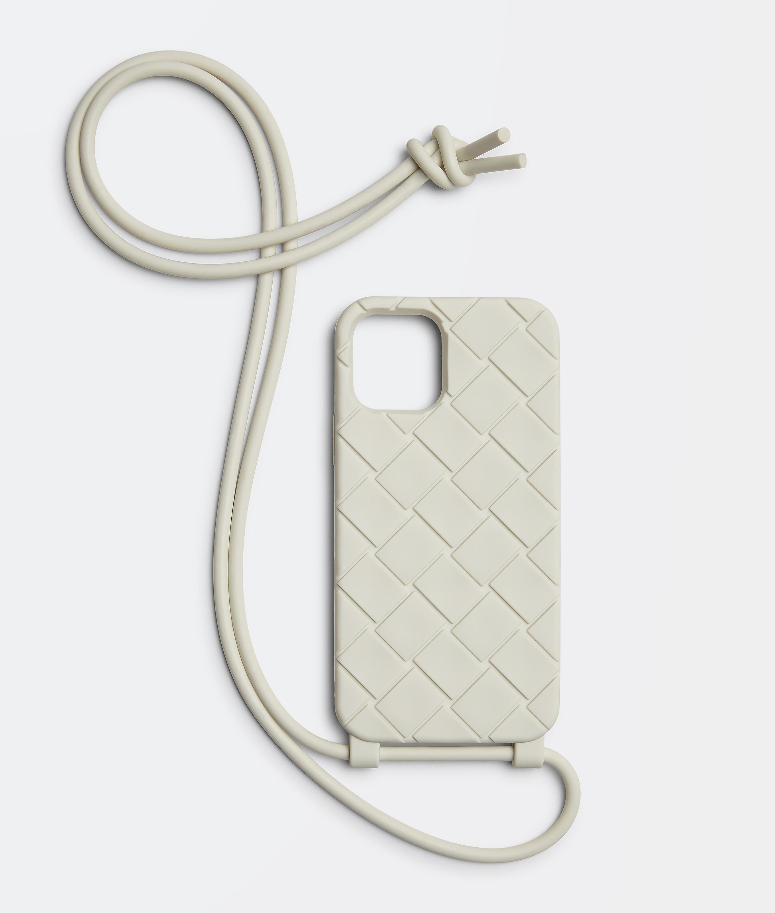 iPhone 13 Pro Case On Strap in White Product Image