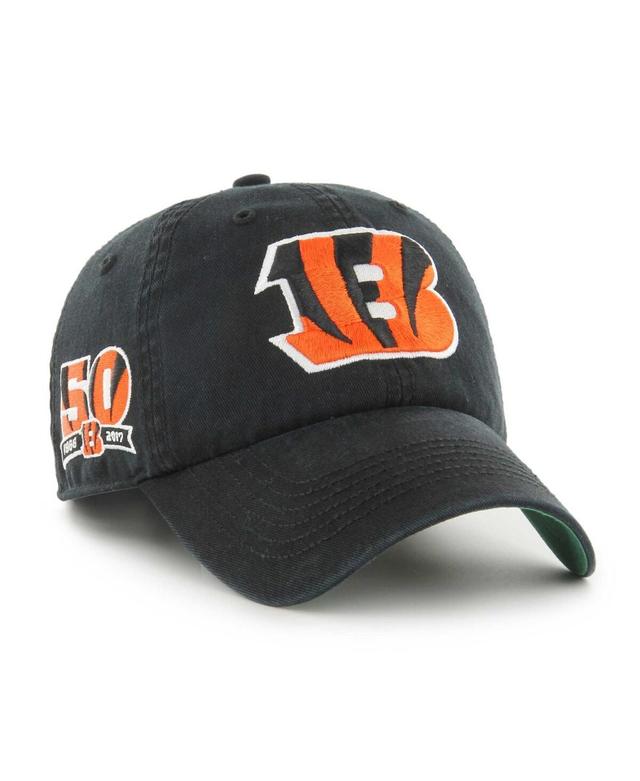 Mens 47 Brand Black Cincinnati Bengals Sure Shot Franchise Fitted Hat Product Image