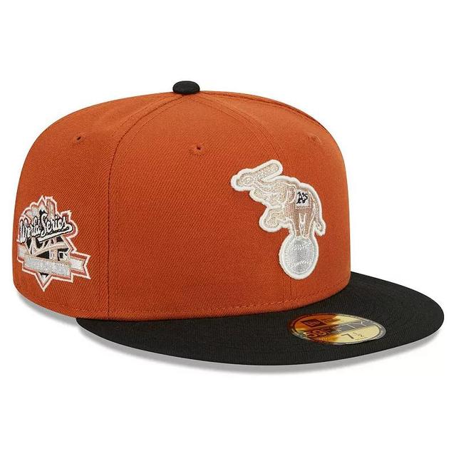 Mens New Era /Black Oakland Athletics 59FIFTY Fitted Hat Product Image