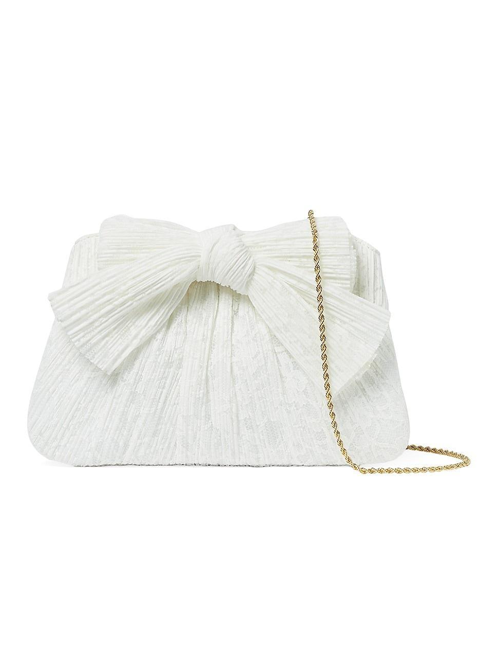 Womens Rayne Pleated Lam Bow Clutch Product Image