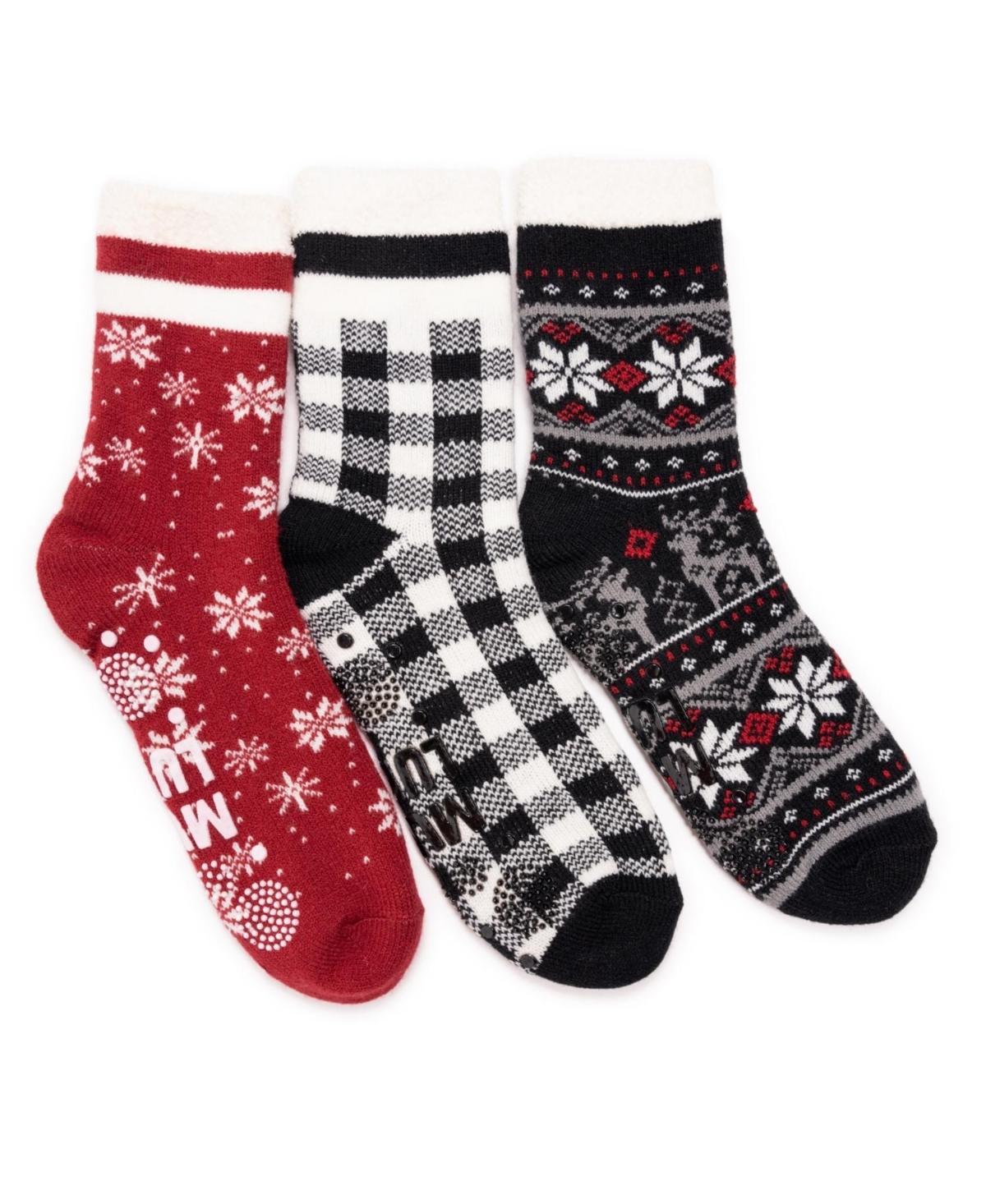 Womens MUK LUKS 3-Pair 2 Layer Quarter Socks Product Image