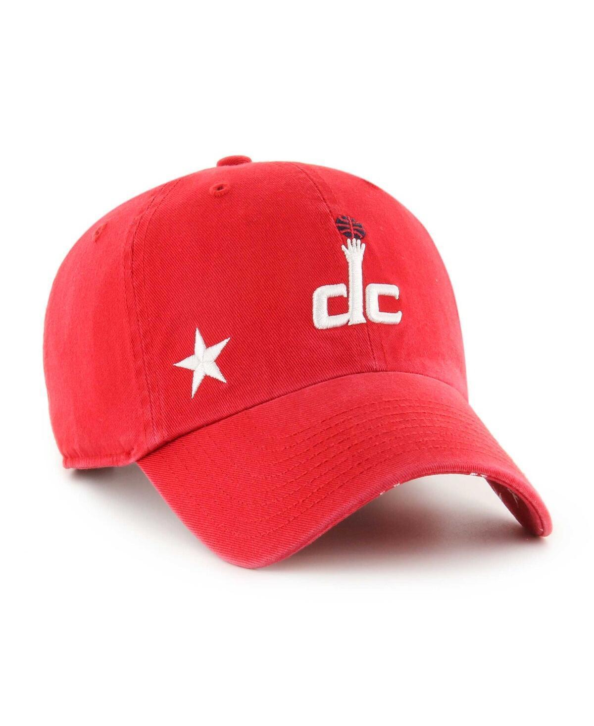 Womens 47 Brand Red Washington Wizards Confetti Undervisor Clean Up Adjustable Hat Product Image