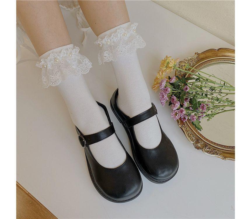 Lace Frill Trim Socks Product Image