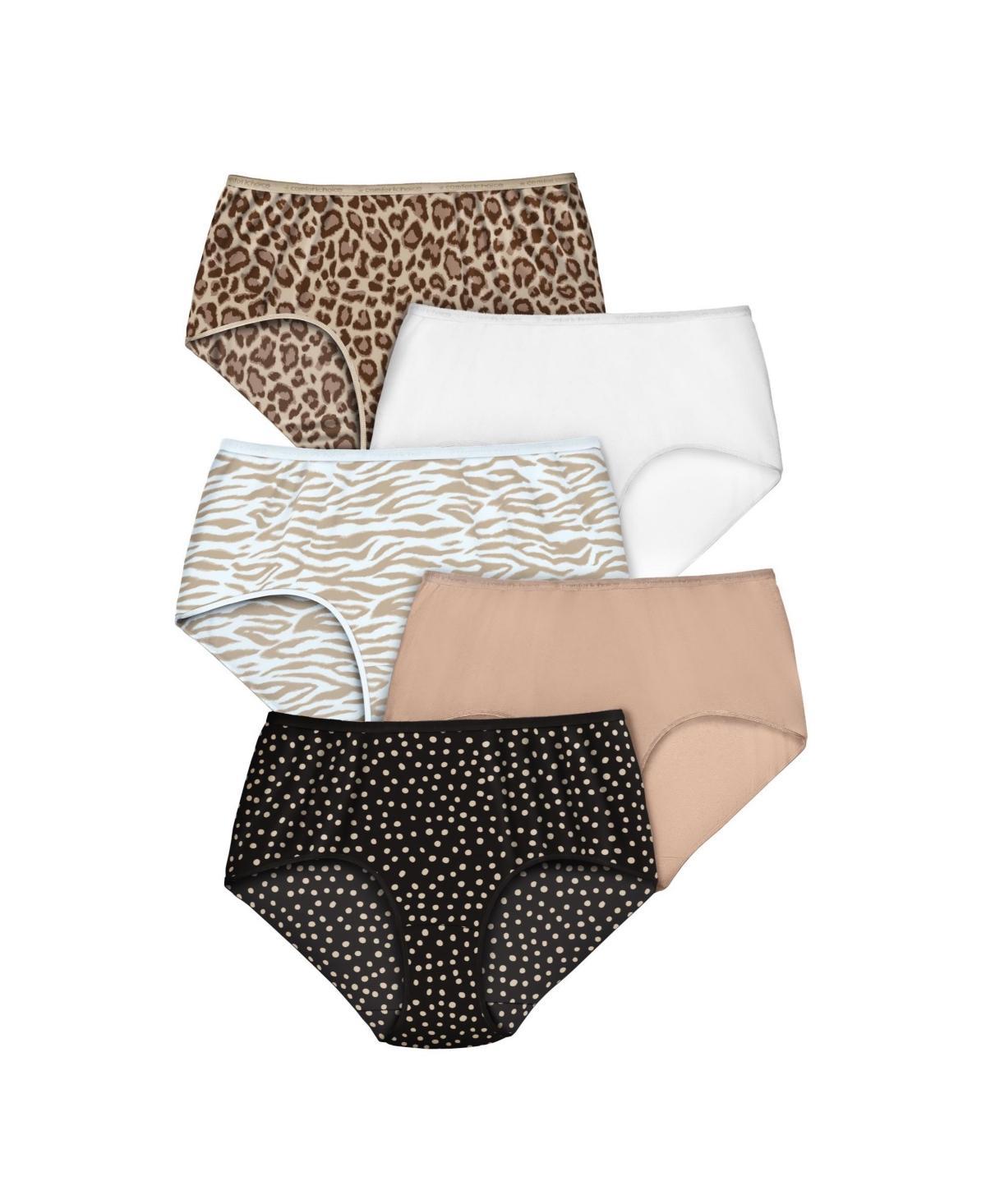 Comfort Choice Womens Cotton Brief 5-Pack Product Image