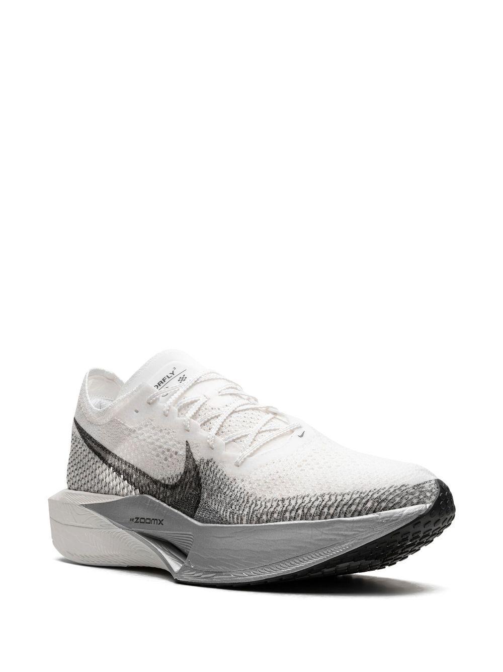 NIKE Zoomx Vaporfly 3 Flyknit Running Sneakers In White/white/dark Smoke Grey Product Image