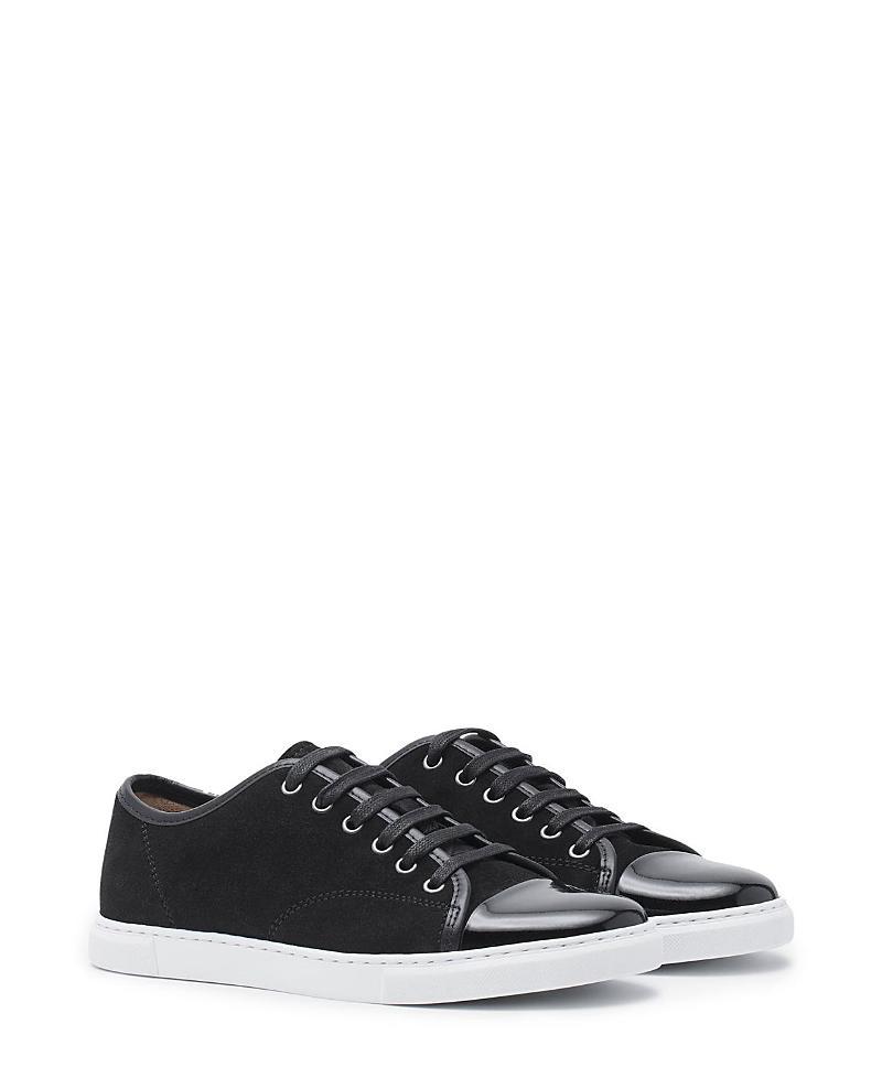 Lanvin Womens Dbb1 Sneakers In Suede And Patent Leather Product Image