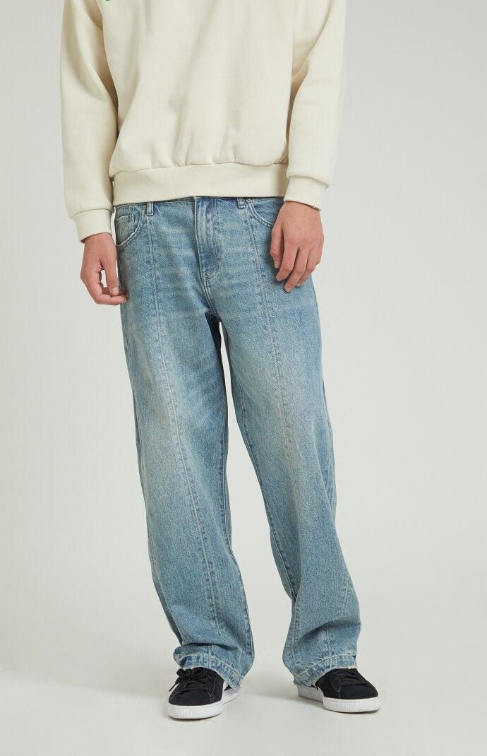 Men's Pieced Baggy Jeans - 32W x 30L Product Image