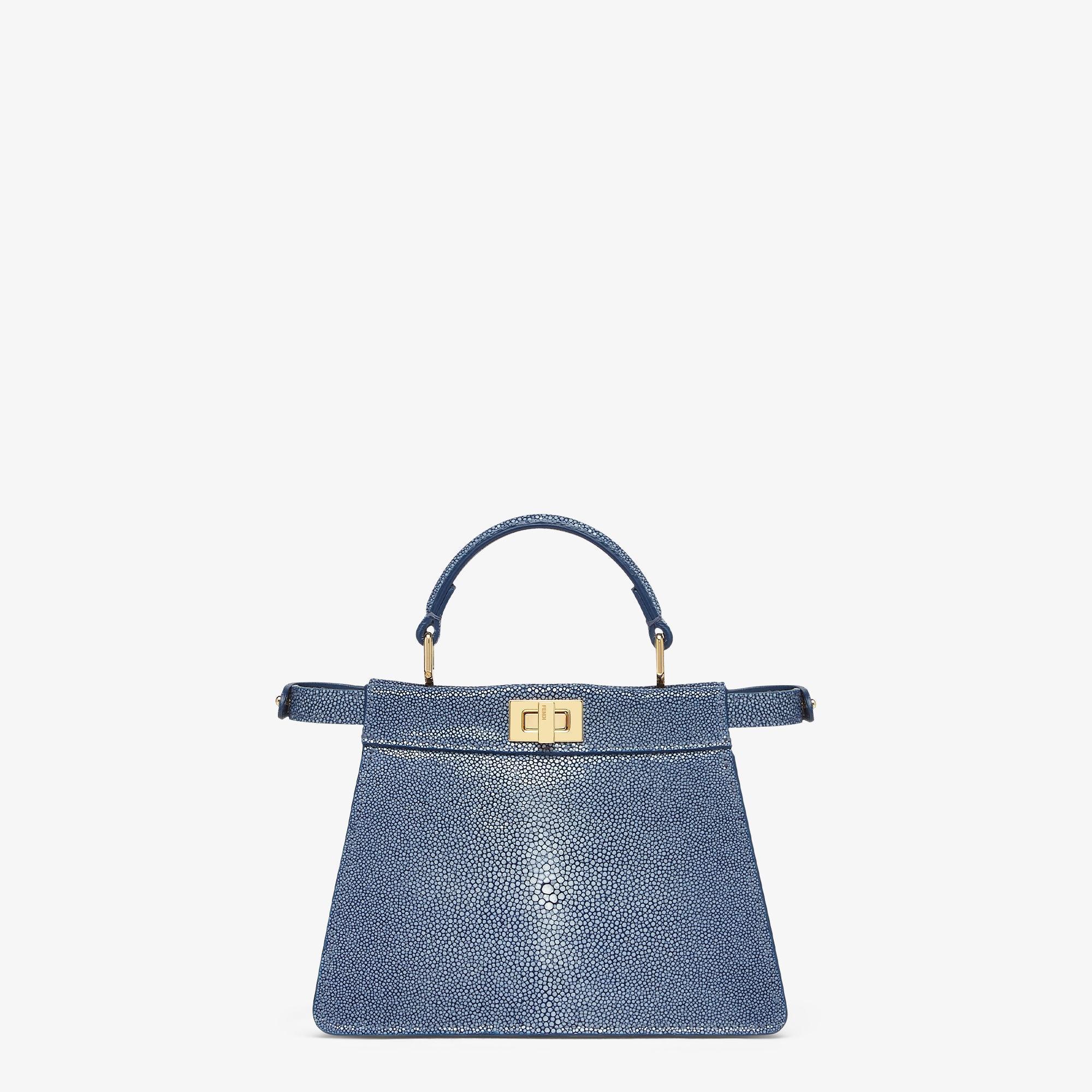 Peekaboo ISeeU PetiteBlue stingray leather bag Product Image