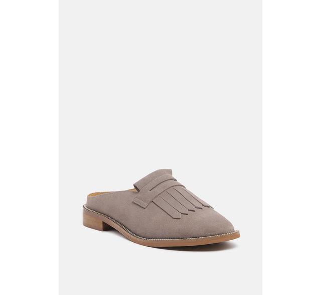 Rag & Co Lena Womens Genuine Suede Mules Product Image