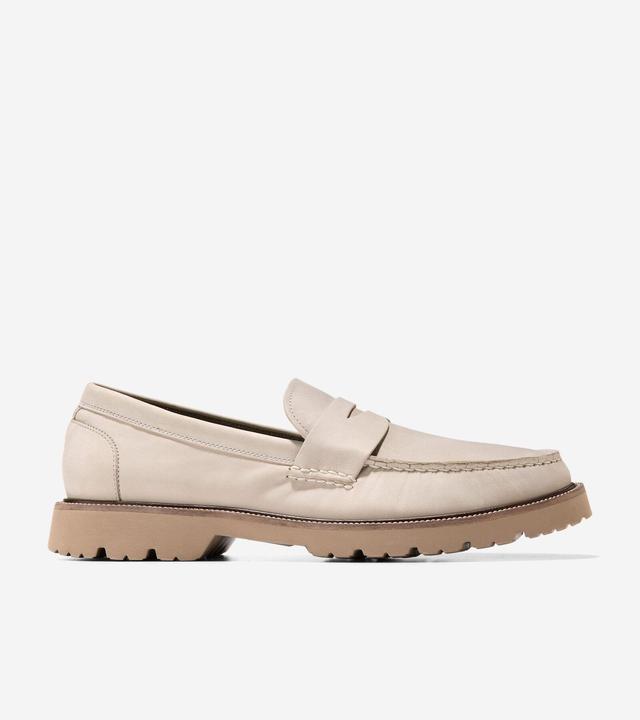 Cole Haan American Classics Penny Loafer (Silver Lining Nubuck/Dark Latte) Men's Shoes Product Image