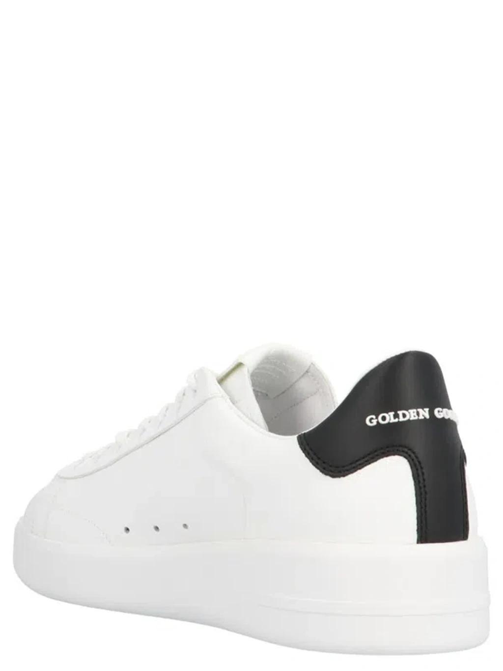 GOLDEN GOOSE Purestar Leather Sneakers In White/black Product Image