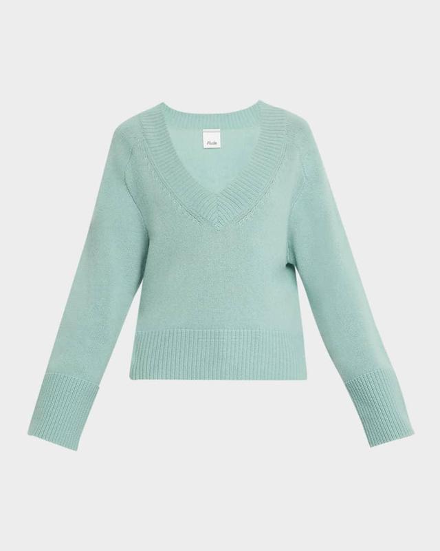 Wool-Cashmere V-Neck Pullover Product Image