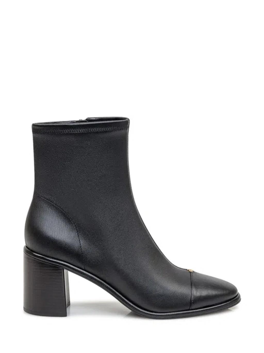 TORY BURCH Black Leather Ankle Boots product image