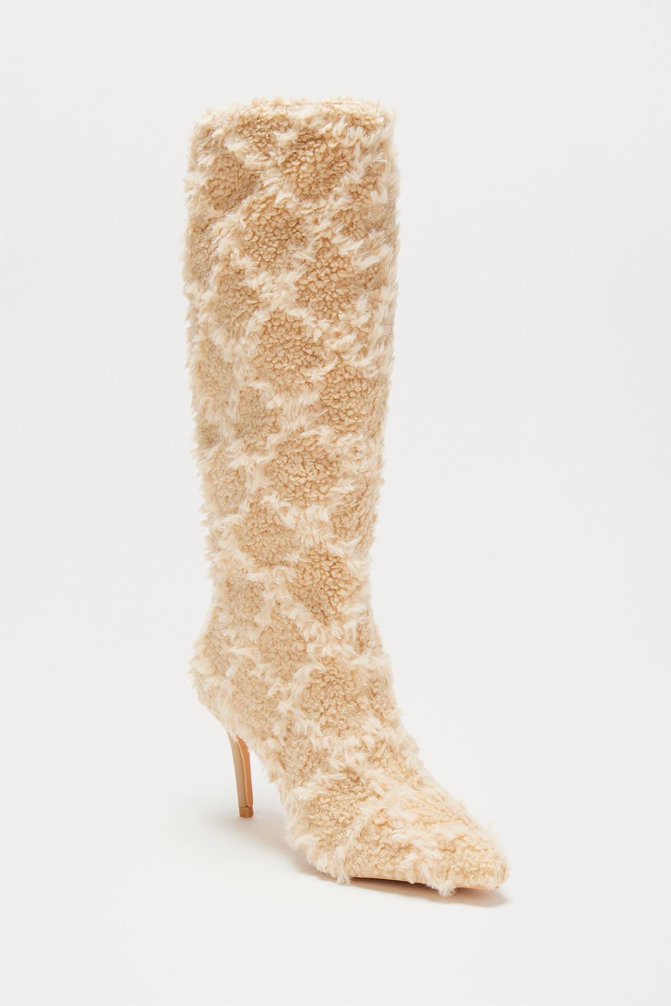 Cheyenne Knee High Boots - Nude Product Image