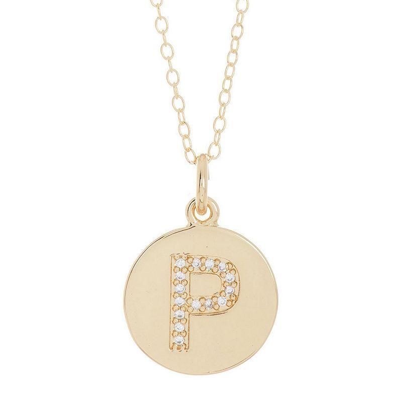 brook & york Madeline 14K Gold Plated Initial Pendant Product Image