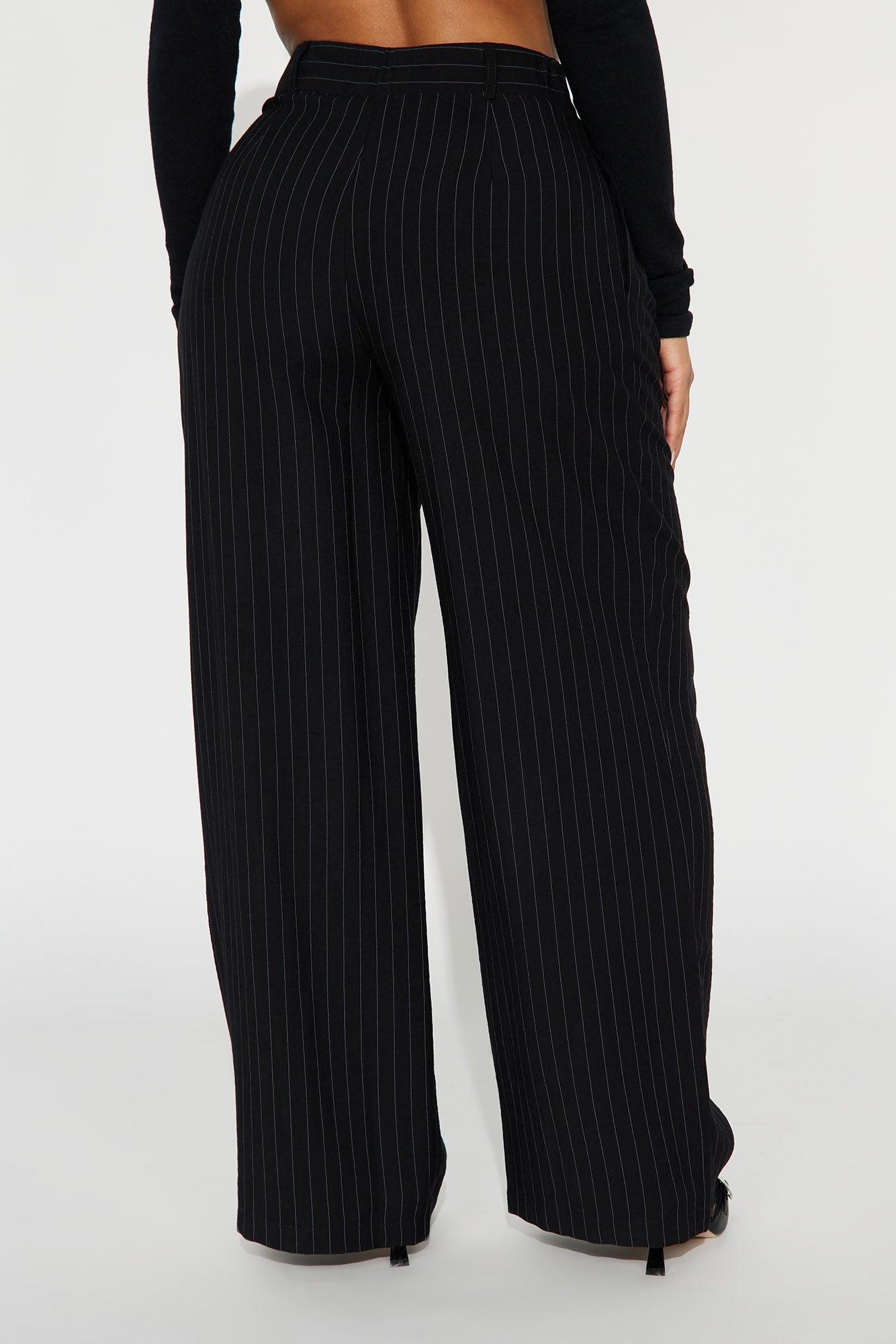 Aris Pinstripe Trouser - Black/combo Product Image