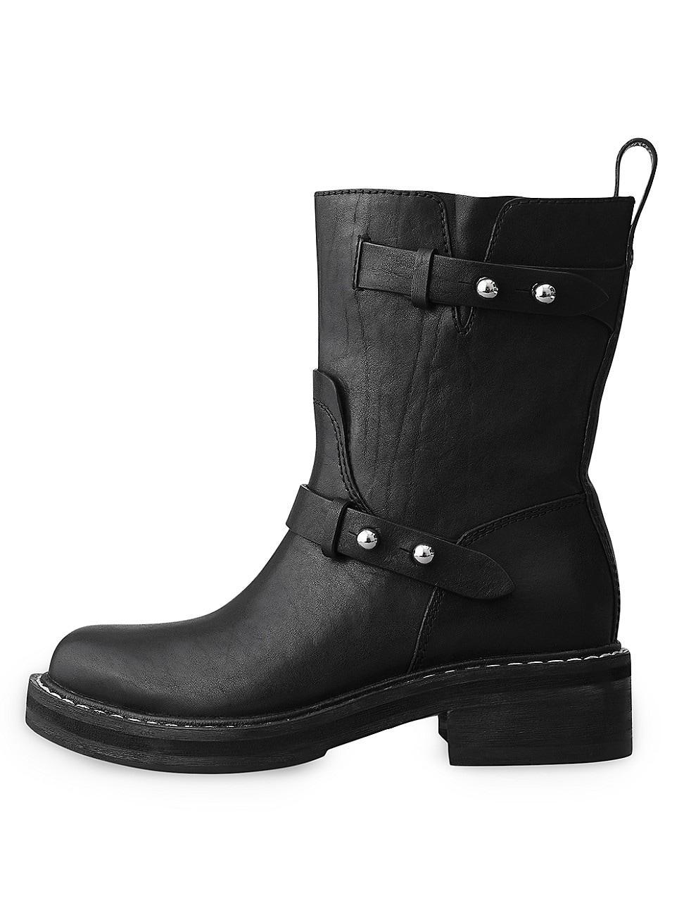 Womens Leather Moto Boots product image