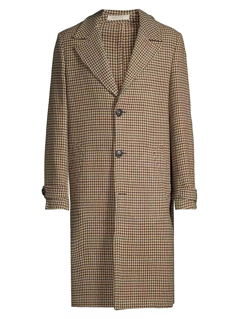 Rain2 Houndstooth Wool Coat Product Image