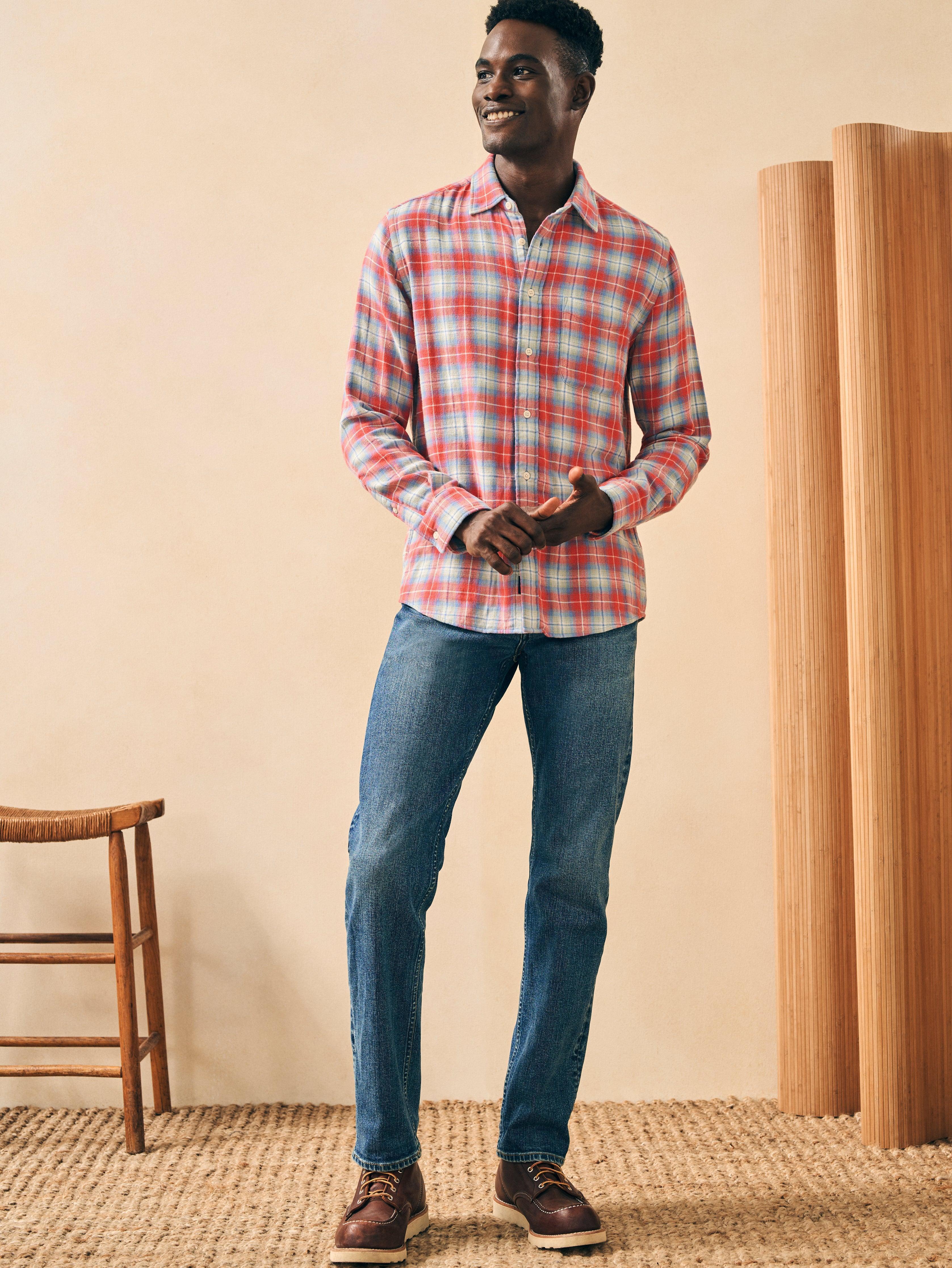 Doublecloth Shirt - Red Hill Plaid Male Product Image