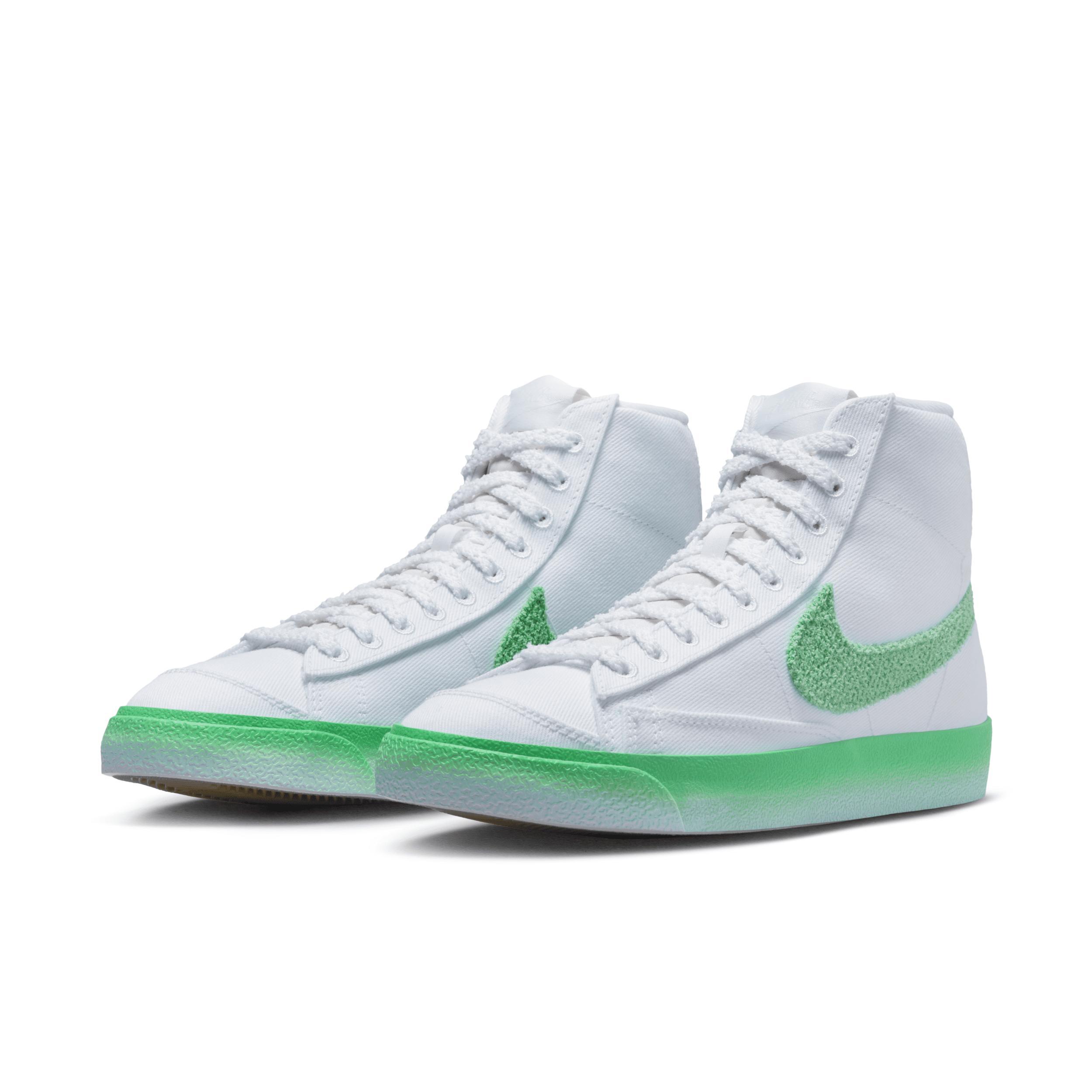 Nike Womens Nike Blazer Mid 77 - Womens Shoes Green/White Product Image