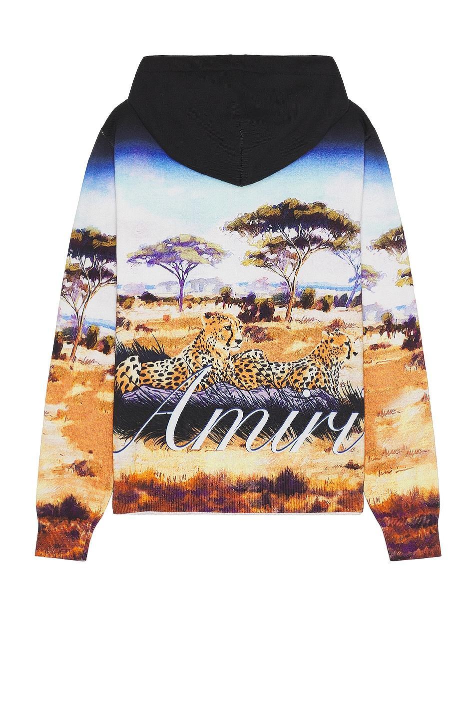 Amiri Safari Oversized Hoodie in Blue Product Image