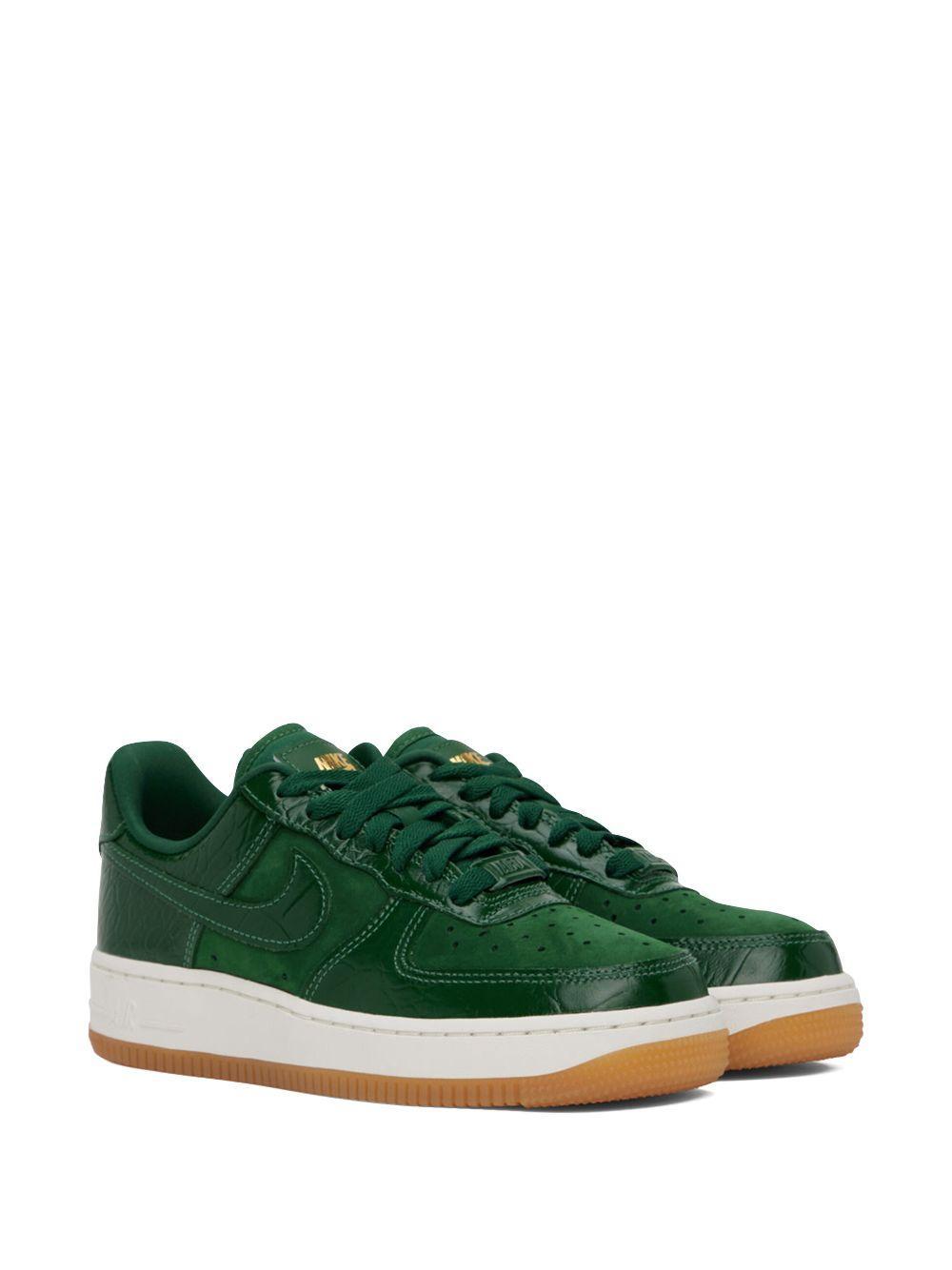 NIKE Air Force 1 "patent Croc" Sneakers In Green Product Image