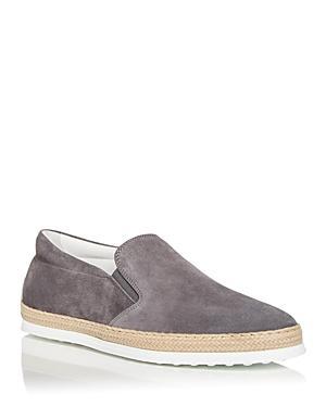 Mens Jute-Trimmed Suede Espadrille Sneakers Product Image