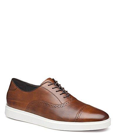 Johnston  Murphy Mens Brody Leather Cap Toe Oxfords Product Image