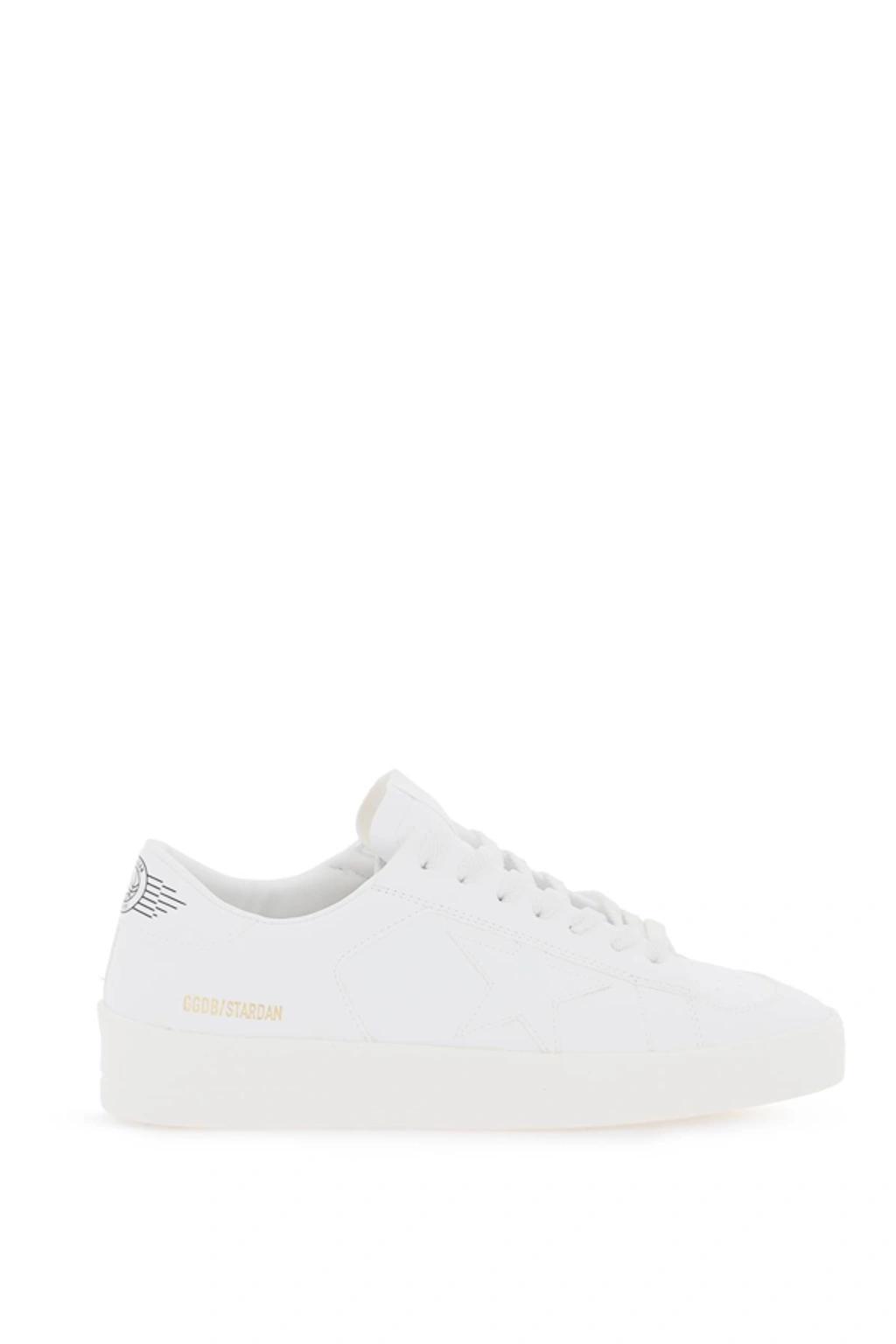 Leather Stardan Sneakers In White Product Image