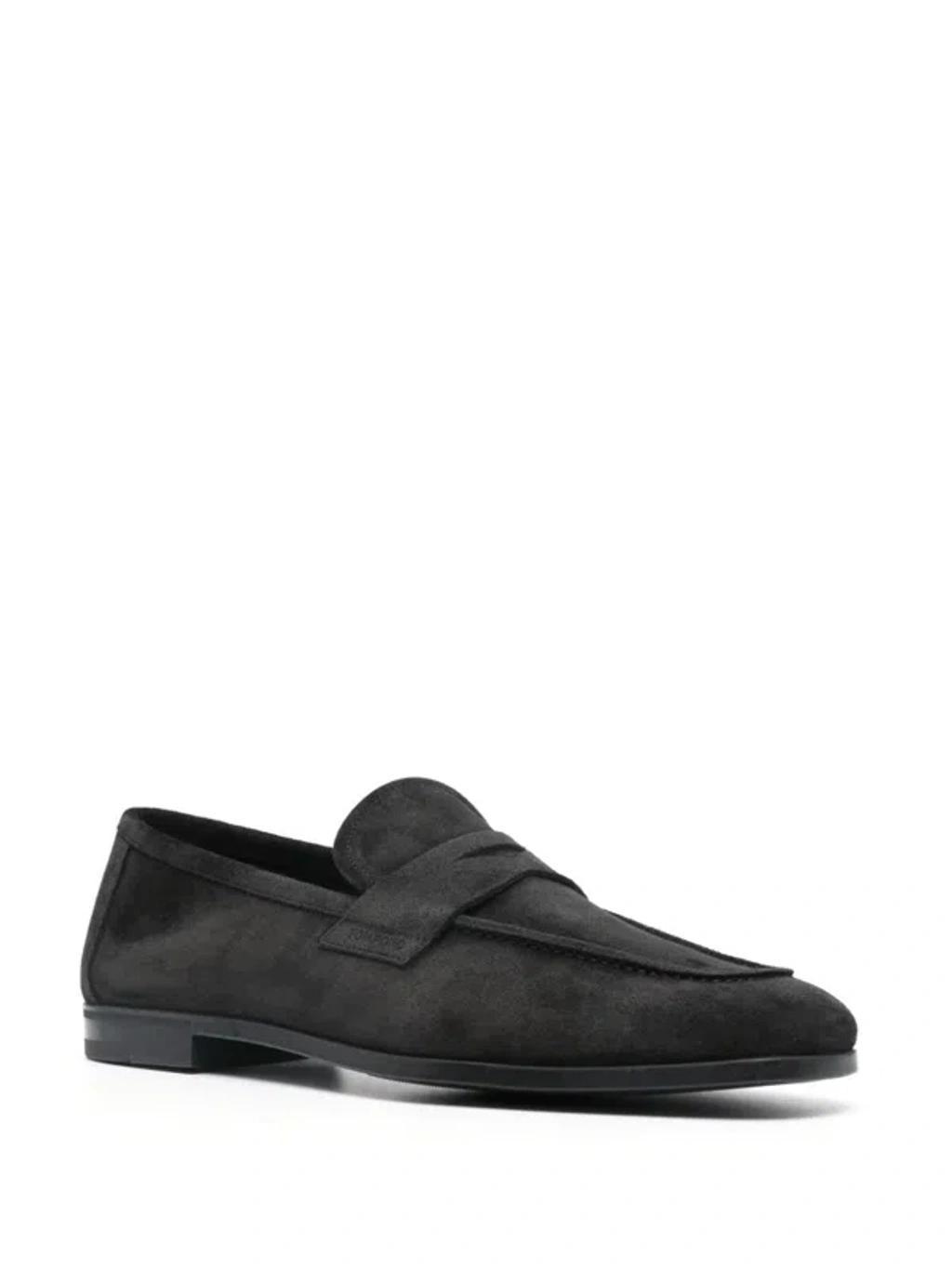 Moccasins In Black Product Image