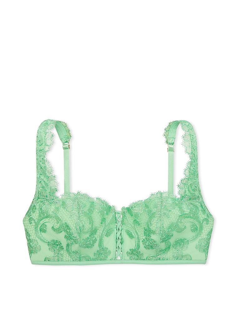 Boho Floral Embroidery Lightly Lined Wireless Bra Top Product Image